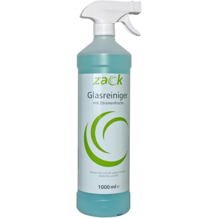 ZACK Glasreiniger gebrauchsfertig - 1 Liter mit Pistole, reinigt streifenfrei