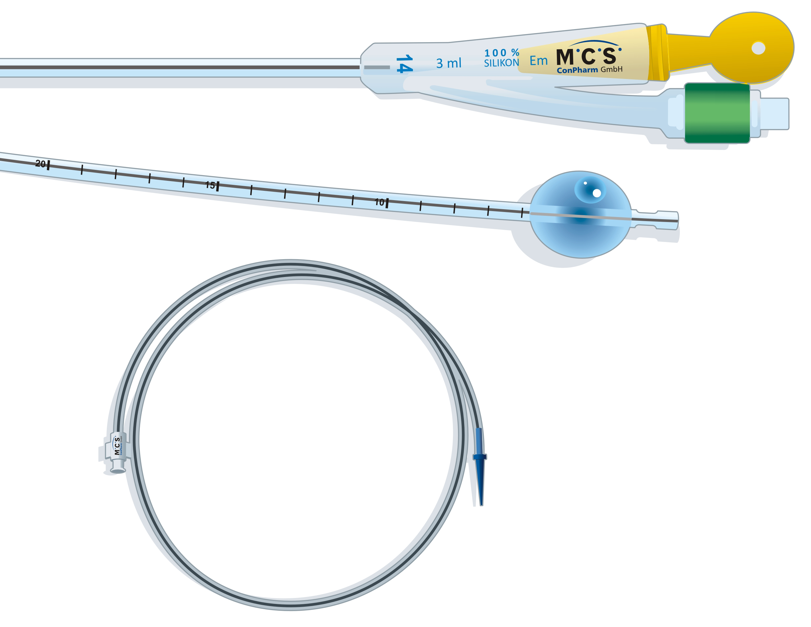 Nephrostomie Silikon Ballonkatheter Nephrostomie Silikon Ballonkatheter
