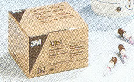 Attest biologischer Indikator 25 Dampf-Ampullen