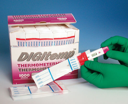 Digitemp® für Digitale-Fiberthermometer ohne Gleitmittel, 1000 Thermometerhüllen Digitemp® für Digitale-Fiberthermometer ohne Gleitmittel, 1000 Thermometerhüllen