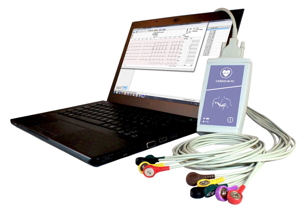 Econet Cardio M-PC USB - 12-Kanal EKG-Arbeitsplatz, Ruhe EKG mit GDT Schnittstelle