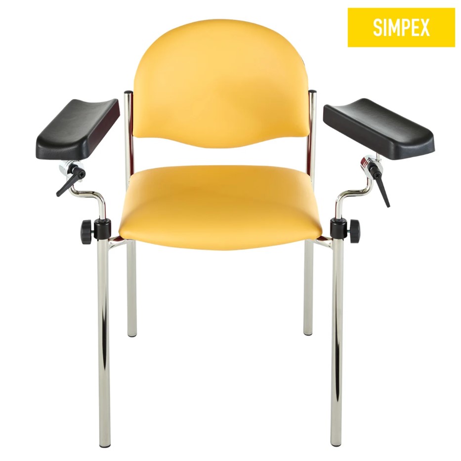 Blutentnahmestuhl Haemo-Linea Vario Perfekta mit 4-fach verstellbaren Armlehnen Blutentnahmestuhl Haemo-Linea Vario Perfekta mit 4-fach verstellbaren Armlehnen