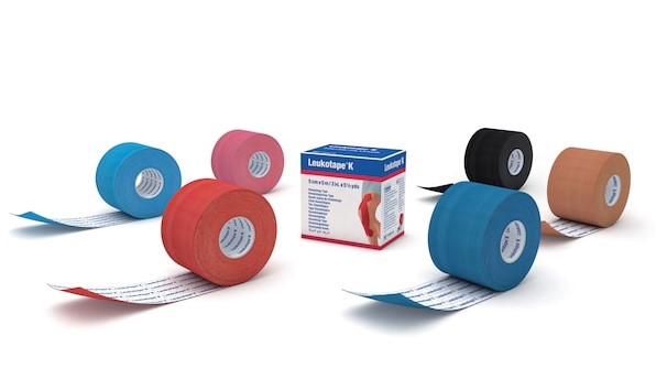 Leukotape K 5,0cm x 5m - kinesiologisches elastisches Tape, Kinesiotape