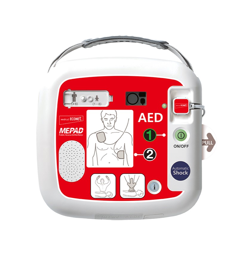 ME PAD Defibrillator Vollautomat inkl. Batterie & Tasche