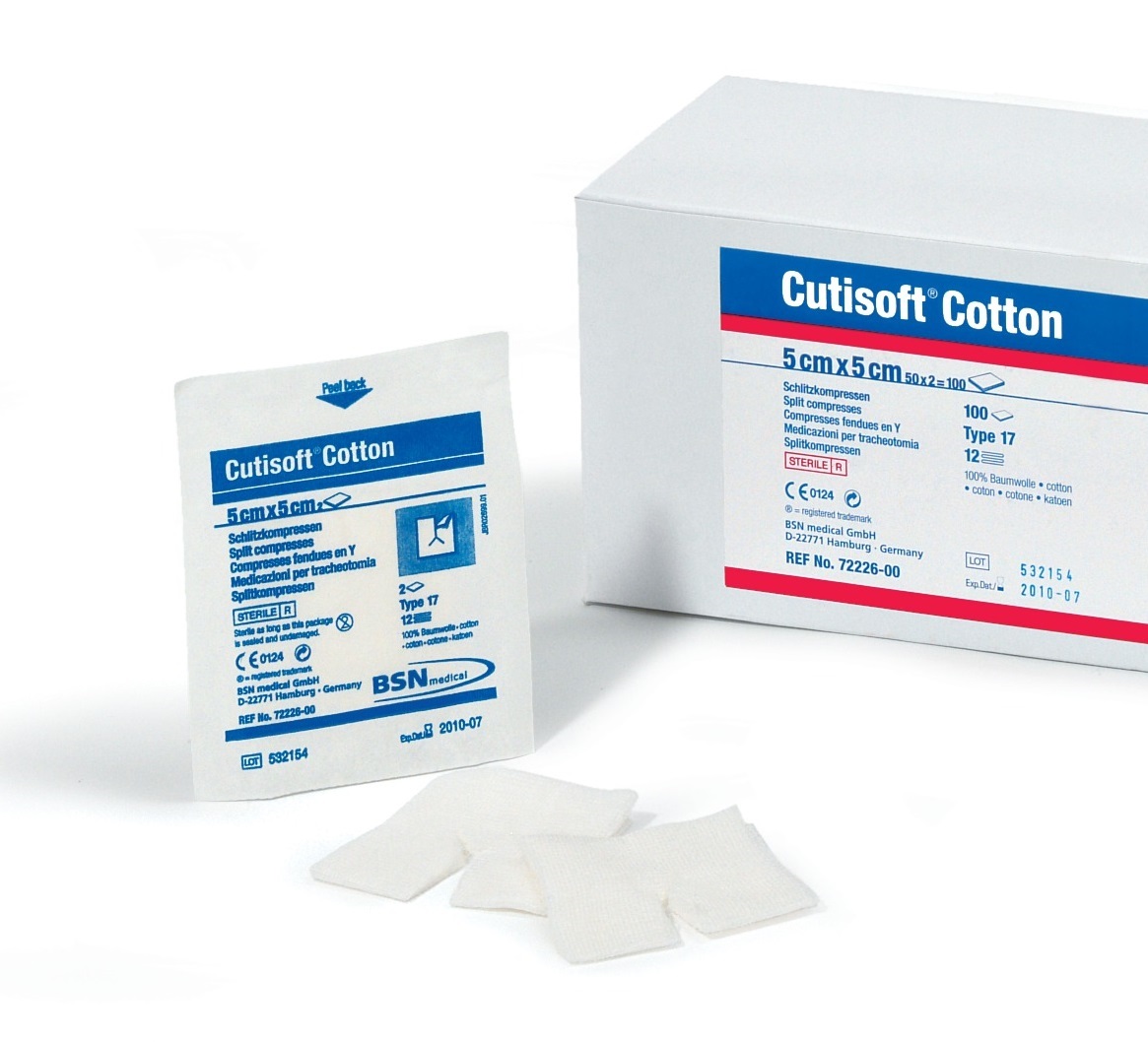 Schlitzkompressen, steril, 50 x 2 Stück Schlitzkompressen, steril, 50 x 2 Stück