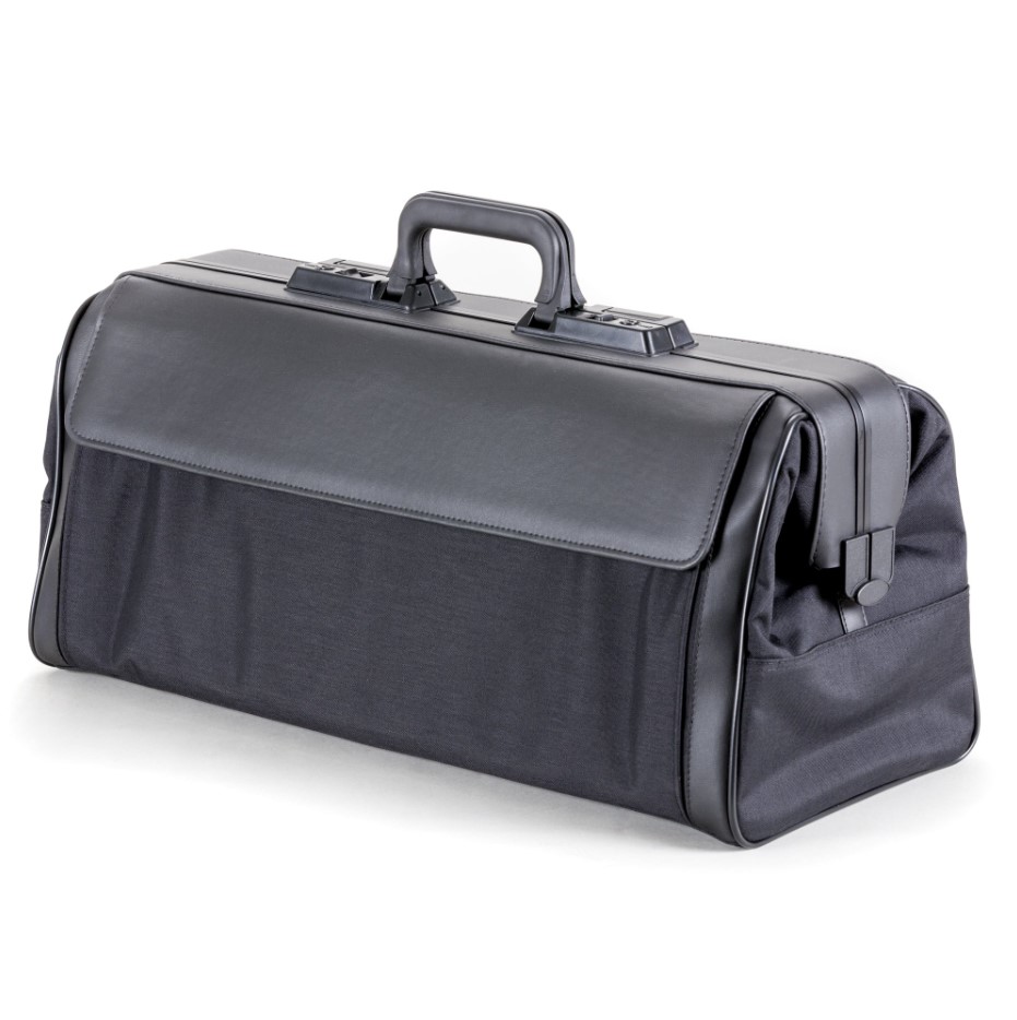 Arzttasche "Rusticana Langformat" aus Nylon - schwarz - mit Klettverschluss-Vortasche Arzttasche "Rusticana Langformat" aus Nylon - schwarz - mit Klettverschluss-Vortasche