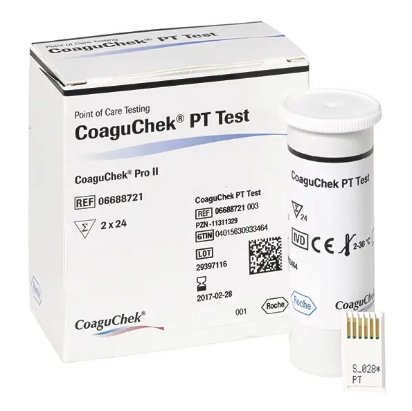 CoaguChek PT Test, 2 x 24 St. - nur für das Pro II System -