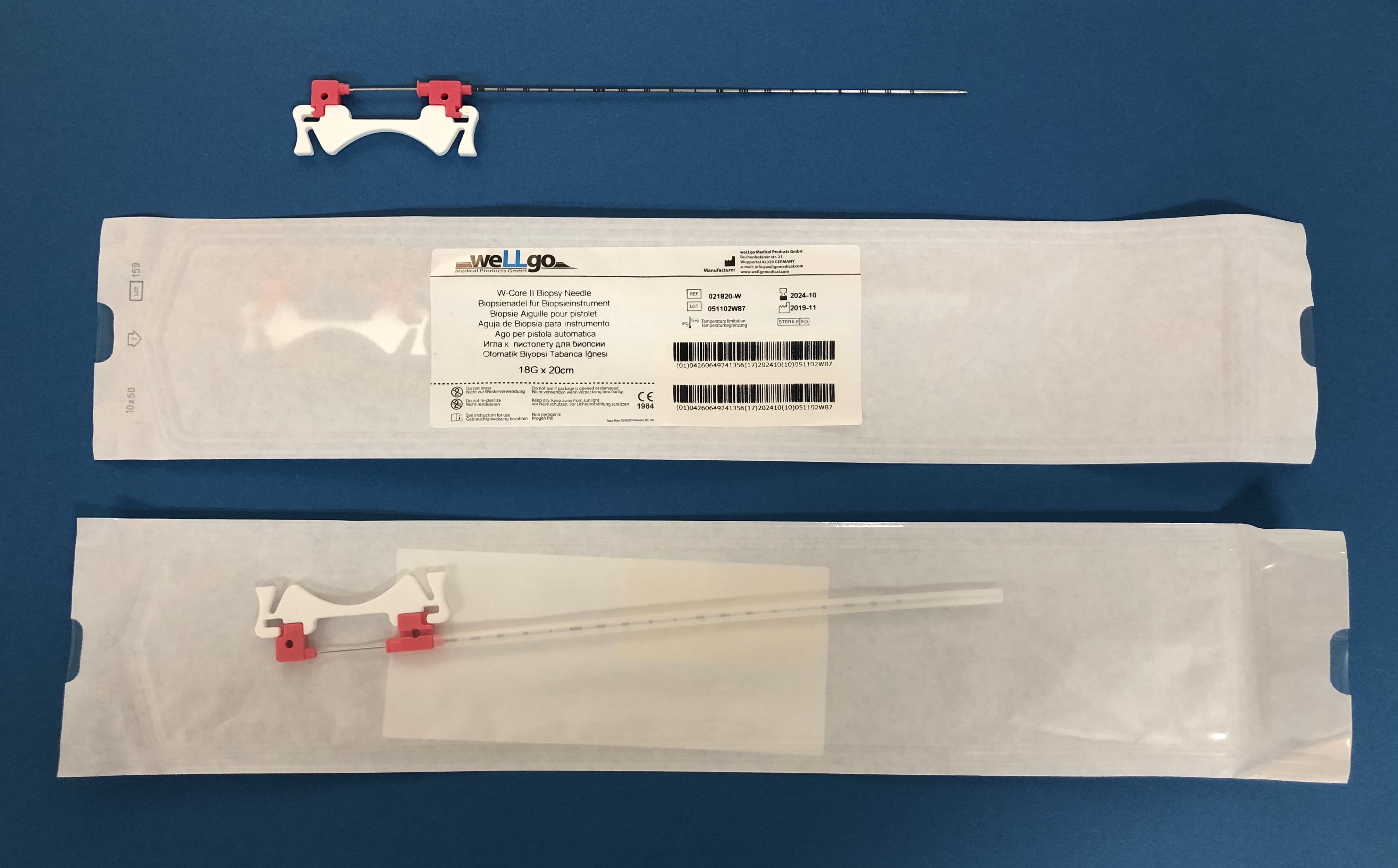 Biopsienadel passend zu Bard Magnum® und W-Core II Pistolen