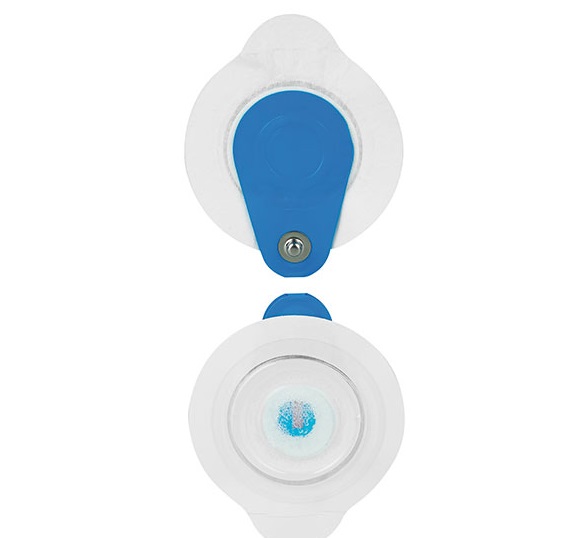 Ambu Blue Sensor L Elektroden 55mm, 25 St. (L-00-S/25) aus Vliesstoff, dezentrierter Knopf