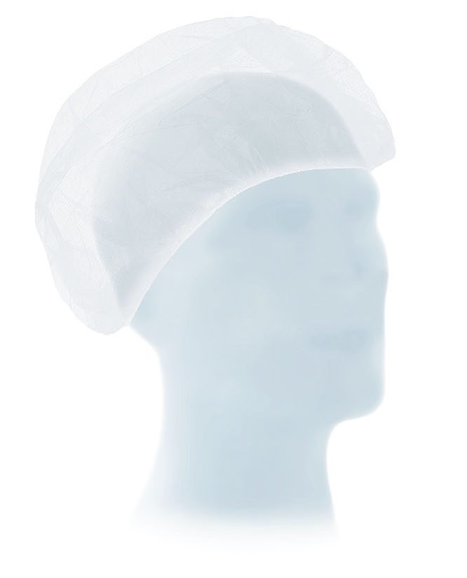 OP-Hauben Suavel Astrid blau in Barettform, 100 St.