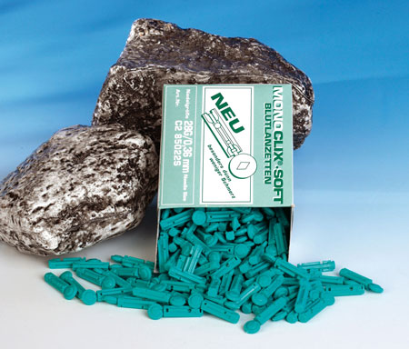 Monoclix-Soft Blutlanz.,200 St 28 G/0,36 mm steril (für wenig Blut / Sensor-Ger.) Monoclix-Soft Blutlanz.,200 St 28 G/0,36 mm steril (für wenig Blut / Sensor-Ger.)
