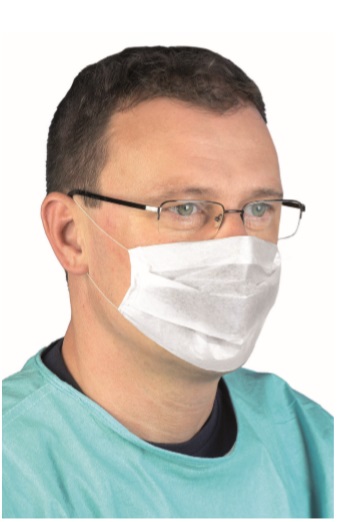 Mundschutz zweilagig, 100 St. mit Ohrschlaufen Mundschutz zweilagig, 100 St. mit Ohrschlaufen