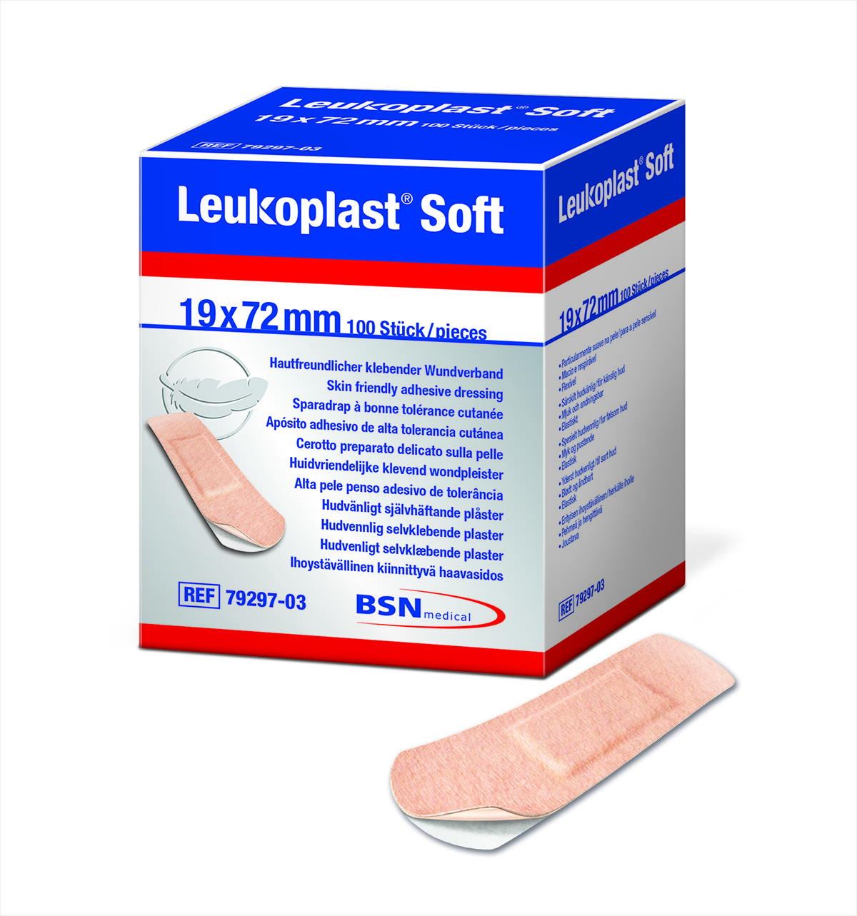 Leukoplast® Soft strip 1,9 x 7,2cm 100 St.