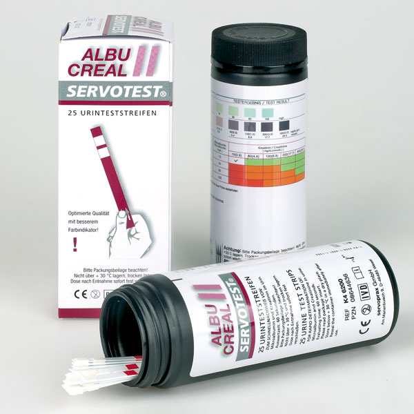 Albu Creal II, semi-quantitative Bestimmung von Mikroalbumin und Kreatinin, 25 Stück