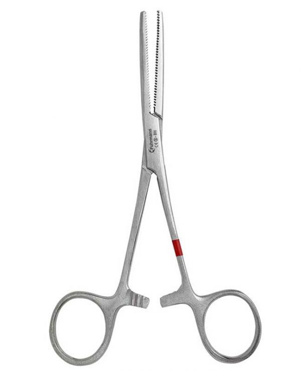 Einmal-Klemme anatomisch 14cm, gerade, Pean, 25 Stück, aus Metall Einmal-Klemme anatomisch 14cm, gerade, Pean, 25 Stück, aus Metall