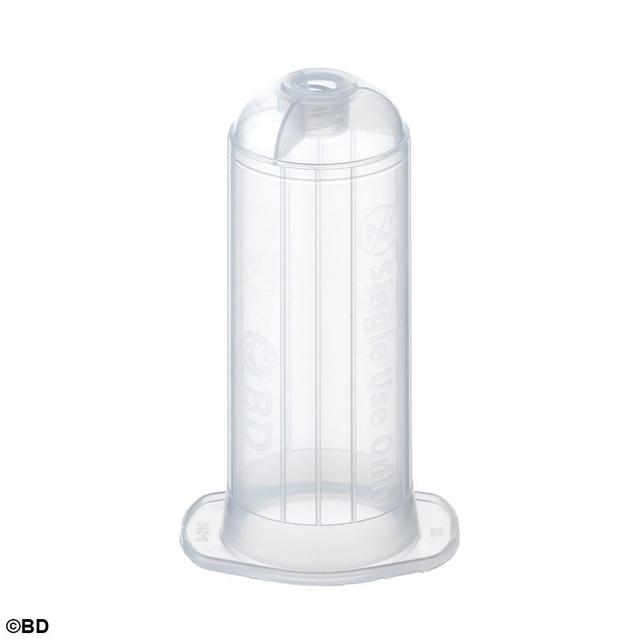 BD Vacutainer Einmalhalter aus Kunststoff, transparent weiß , 250 St.