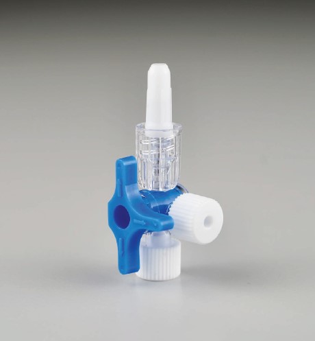3-Wege-Hahn - blau, PVC- und latexfrei, steril, 1 Stück 3-Wege-Hahn - blau, PVC- und latexfrei, steril, 1 Stück
