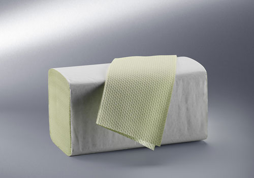 Handtücher grün, ZZ-Falzung 25 x 23cm, 1-lagig, 5000 St.