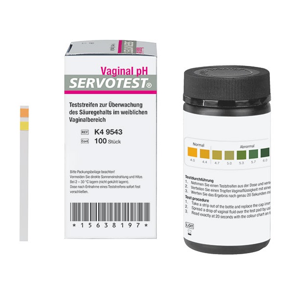Servotest Vaginal pH-Indikatorstreifen 4,0 - 7,0 100 St. Servotest Vaginal pH-Indikatorstreifen 4,0 - 7,0 100 St.
