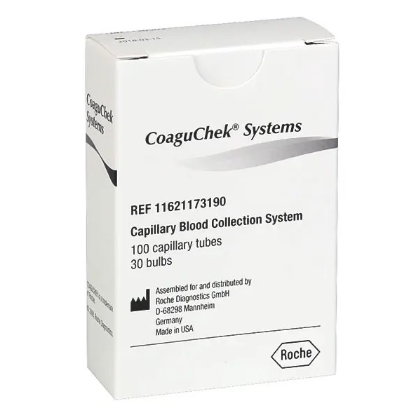 CoaguChek Systeme Kapillare 40µl unbeschichtet, 100 St. + 30 Pipettierhilfen CoaguChek Systeme Kapillare 40µl unbeschichtet, 100 St. + 30 Pipettierhilfen