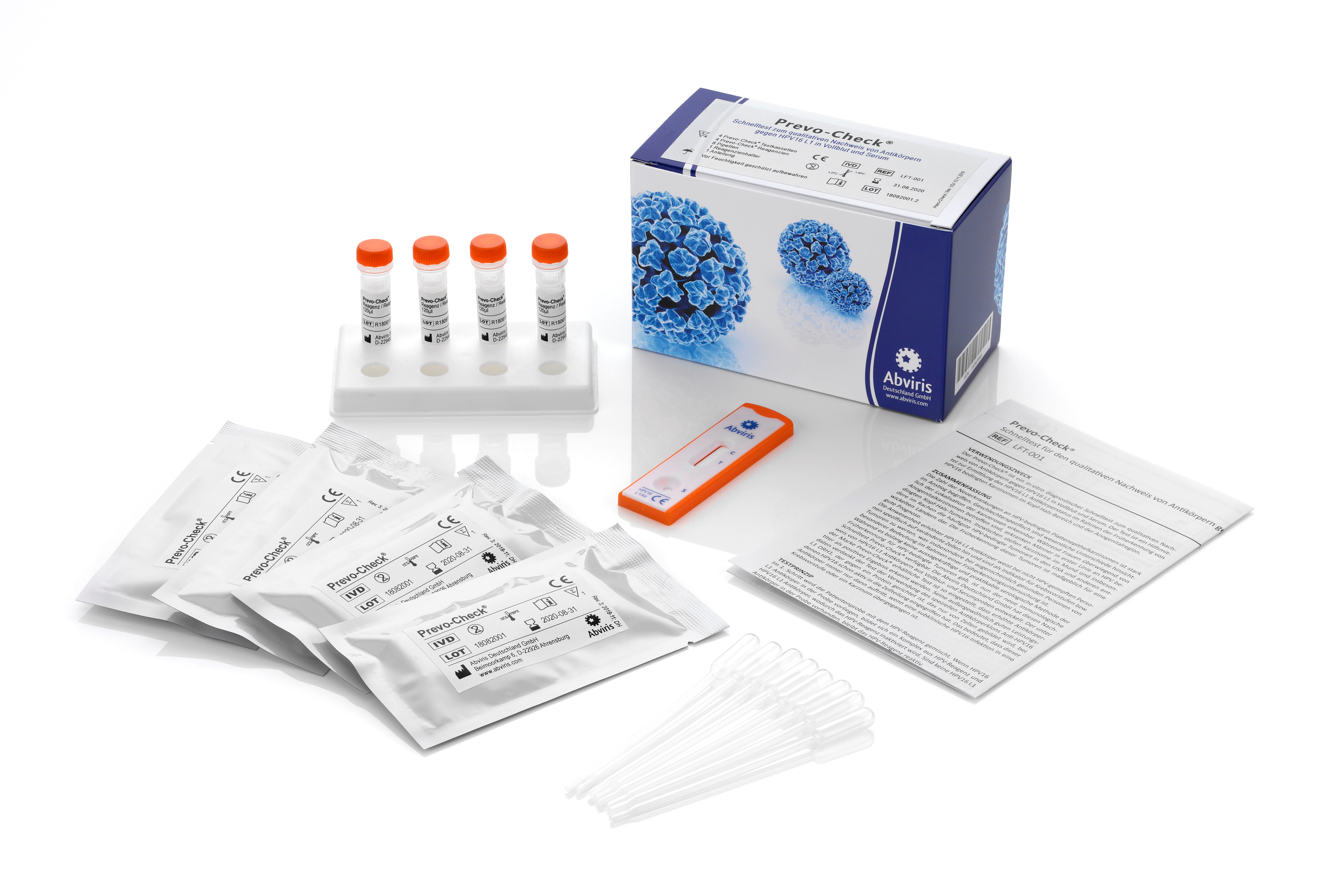 Prevo-Check HPV-Schnelltest (qualitativ) 4 Test Prevo-Check HPV-Schnelltest (qualitativ) 4 Test