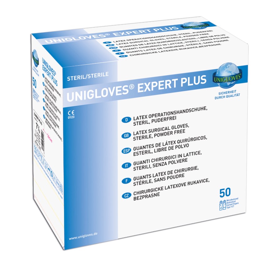 OP-Handschuhe Expert plus, puderfrei, steril, 50 Paar OP-Handschuhe Expert plus, puderfrei, steril, 50 Paar