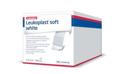 Leukoplast soft white Injektionspflaster 1,9 x 4cm, 500 St., weiß Leukoplast soft white Injektionspflaster 1,9 x 4cm, 500 St., weiß