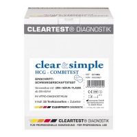 Clear & Simple HCG-Kassettentest 25 St., Urin & Serum/Plasma
