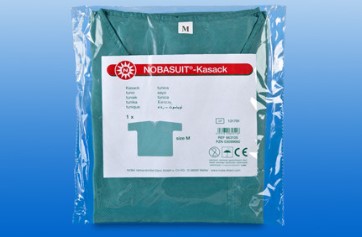 Nobasuit® Kasack, blau-grün - Bereichskleidung, 10 Stück Nobasuit® Kasack, blau-grün - Bereichskleidung, 10 Stück