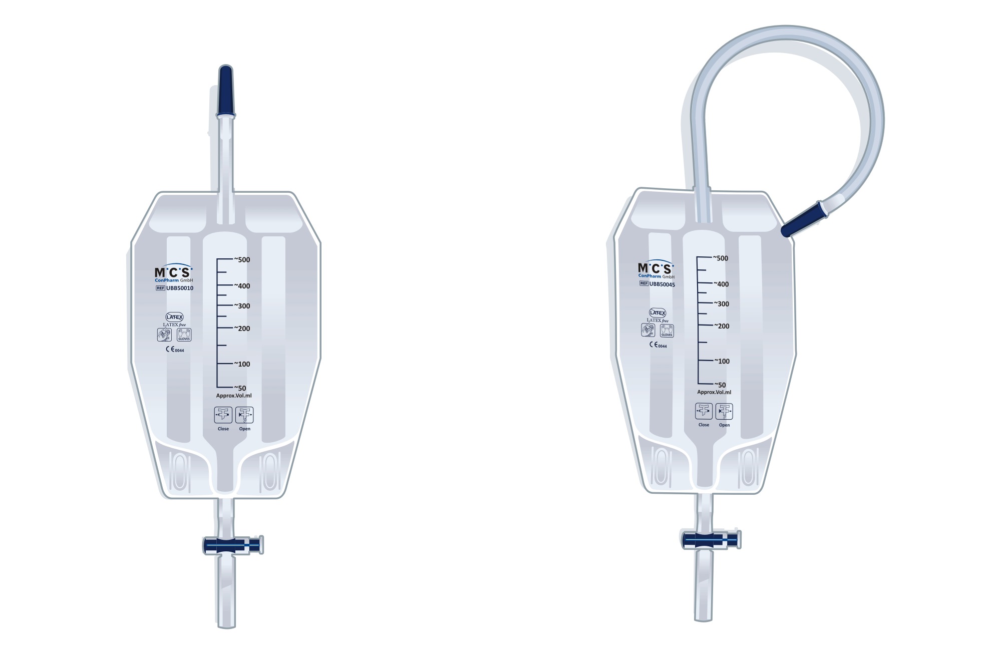 Urinbeinbeutel 500ml mit Schlauch