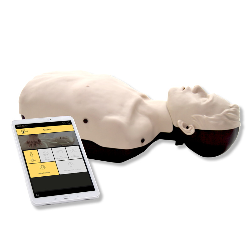 Reanimationspuppe "Brayden Pro" mit weißer LED Blutfluss-Anzeige Reanimationspuppe "Brayden Pro" mit weißer LED Blutfluss-Anzeige