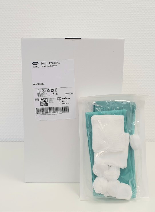 Foliodrape Standard-Set 1 inkl. 1 x Abdecktuch 75 x 90cm, 1 x Lochtuch 45 x 75cm Foliodrape Standard-Set 1 inkl. 1 x Abdecktuch 75 x 90cm, 1 x Lochtuch 45 x 75cm