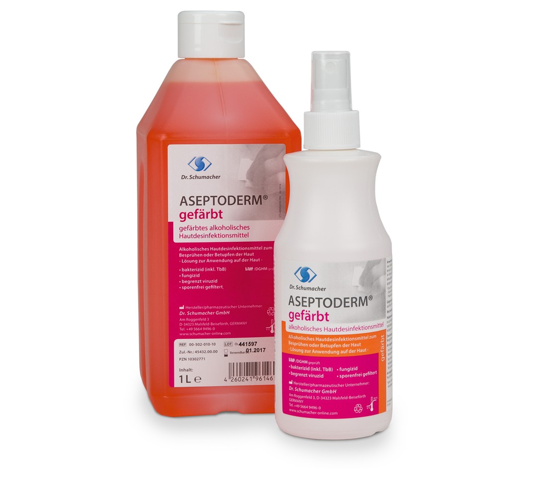 Aseptoderm gefärbt - Hautdesinfektion