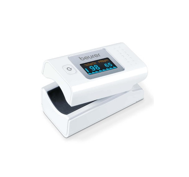 Fingerpulsoximeter Beurer PO 35, inkl. Halteband und Gürteltasche