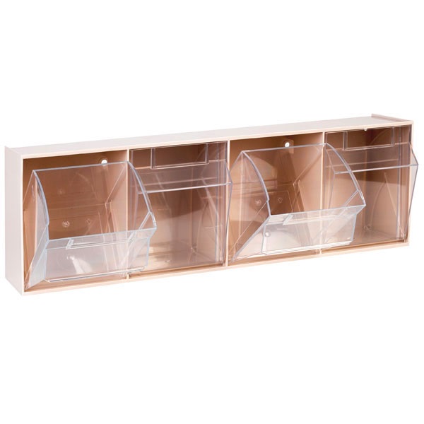 Spritzen- und Kanülenspender 4 Fächer, mittel, weiß Spritzen- und Kanülenspender 4 Fächer, mittel, weiß