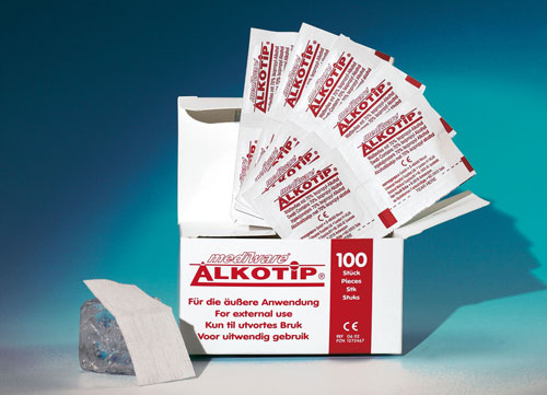 Alkotip Alkoholtupfer, 100 + 5 St. Alkotip Alkoholtupfer, 100 + 5 St.