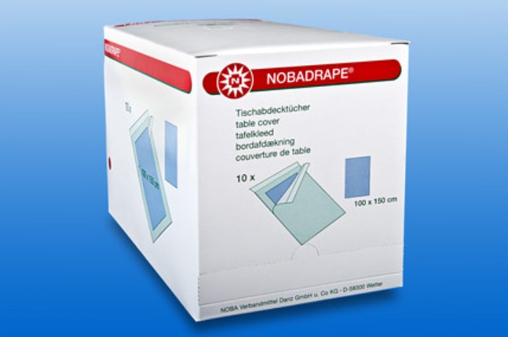 Nobadrape® Tischabdeckung 100 x 150cm, blau, 10 Stück Nobadrape® Tischabdeckung 100 x 150cm, blau, 10 Stück