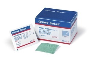 Cutimed Sorbact 7 x 9cm 42 sterile Kompressen