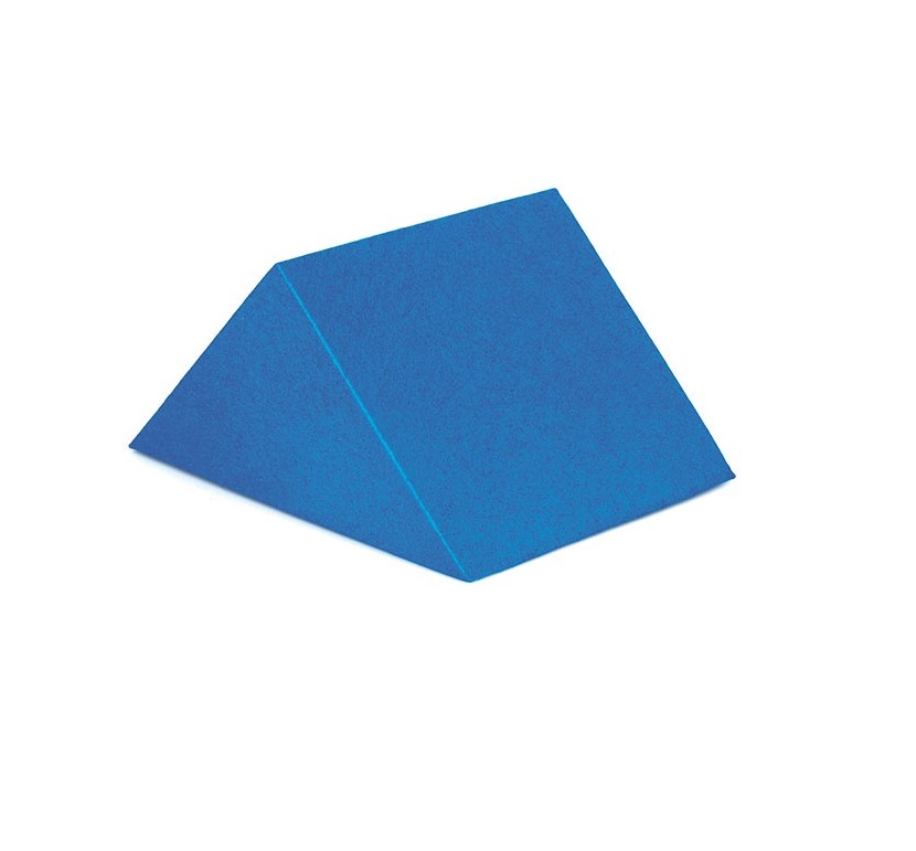 Lagerungskeil klein, 45° - 18 x 10 x 5cm (BxLxH) aus blauem, desinfizierbarem Polyethylen Lagerungskeil klein, 45° - 18 x 10 x 5cm (BxLxH) aus blauem, desinfizierbarem Polyethylen