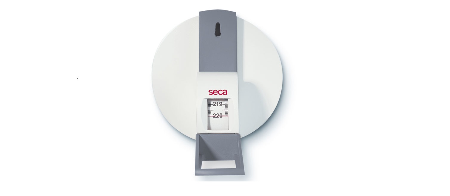 Messband Seca 206 mit Aufroll-Mechanismus für die Wandmontage (0 - 220cm