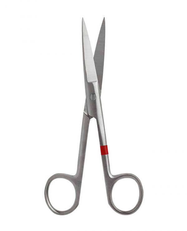 Einmal-Schere chirurgisch 14cm, spitz/spitz, gerade 25 Stück, aus Metall