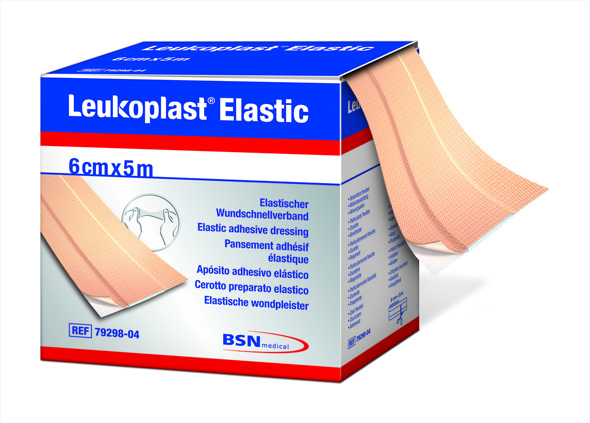 Leukoplast® elastic - querelastischer Wundschnellverband, 5m Rolle