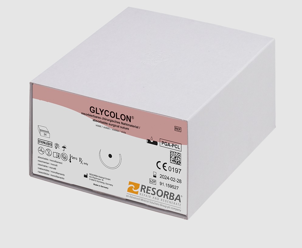 Glycolon® ungefärbt - resorbierbares Nahtmaterial (kurzfristig), 45cm