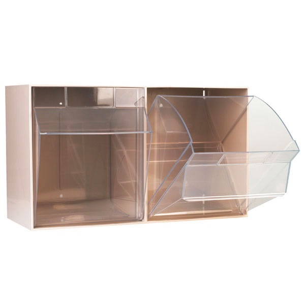 Spritzen- und Kanülenspender 2 Fächer, extra groß, weiß Spritzen- und Kanülenspender 2 Fächer, extra groß, weiß