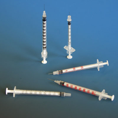 Insulinspritzen 1ml U-40 m. Kanüle (fest) 0,33 x 13mm, 100 Stück Plastipak Micro-Fine