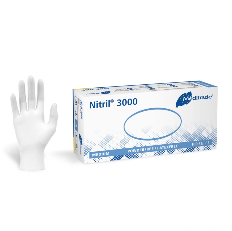 Einmal-Nitril-Untersuchungshandschuh "Nitril® 3000 white" Einmal-Nitril-Untersuchungshandschuh "Nitril® 3000 white"