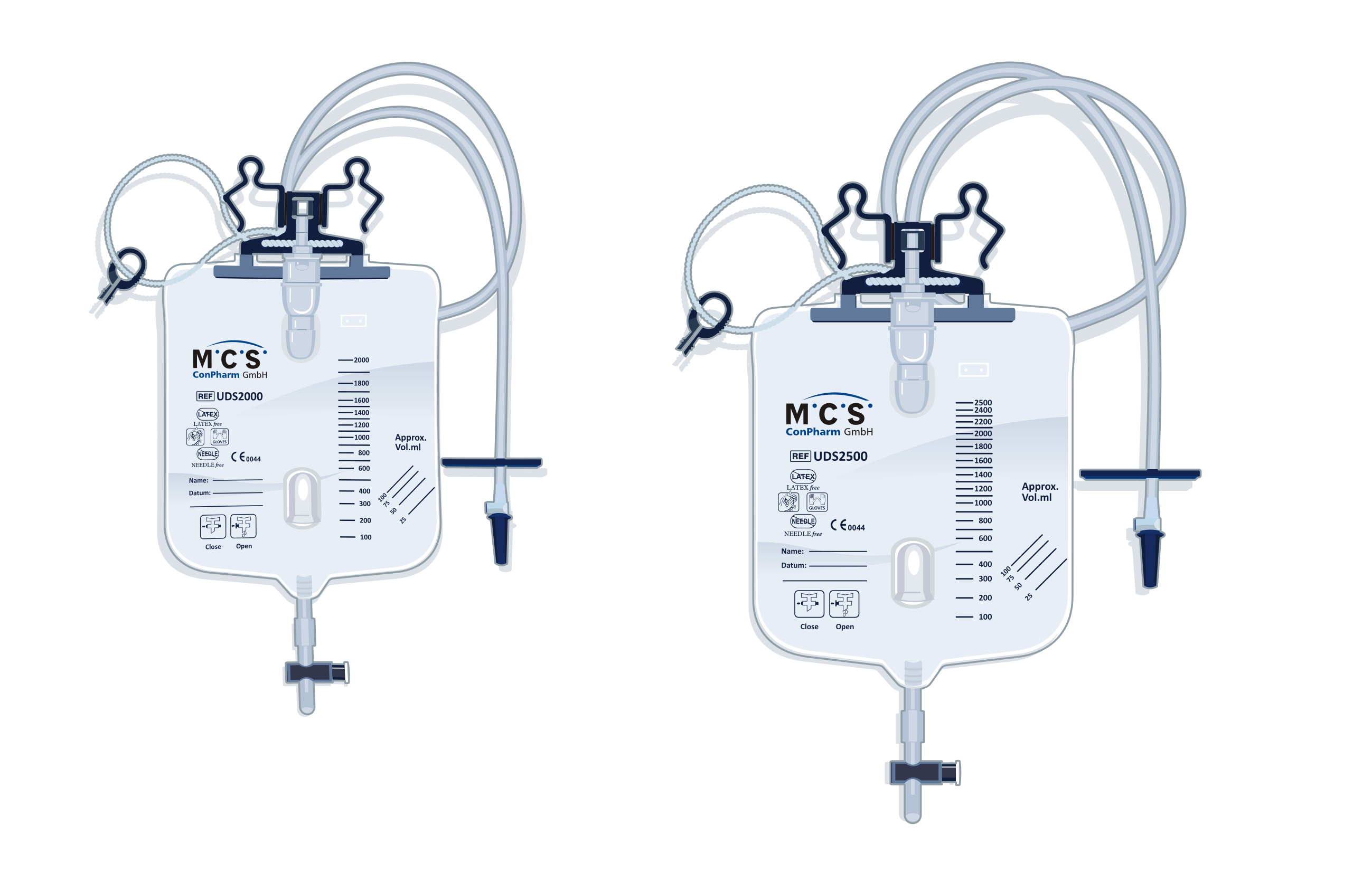 Urindrainagesystem mit 120cm Schlauch Urindrainagesystem mit 120cm Schlauch