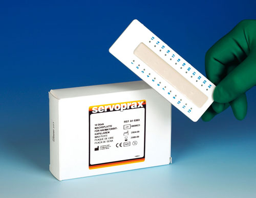 Haematokrit-Wachsplatten Haematokrit-Wachsplatten