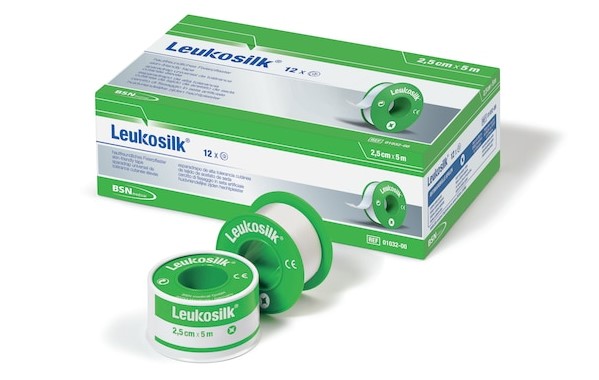 Leukosilk ohne Schutzring 9,1m - Rollenpflaster aus Kunstseide Leukosilk ohne Schutzring 9,1m - Rollenpflaster aus Kunstseide