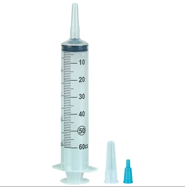 Großvolumenspritze 50/60ml mit Kathetheransatz und Luer Adapter, 50 St.